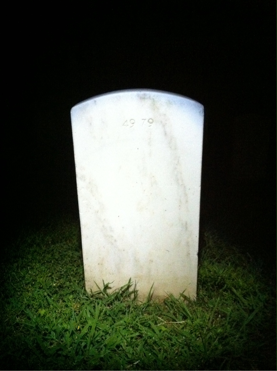 Back of headstone — Thomas E Williford