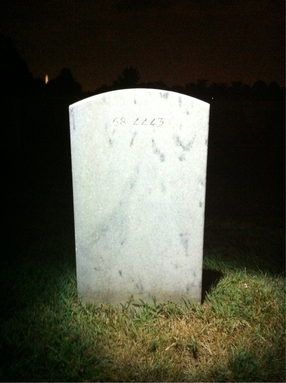 Back of headstone — Timothy Blair Cross
