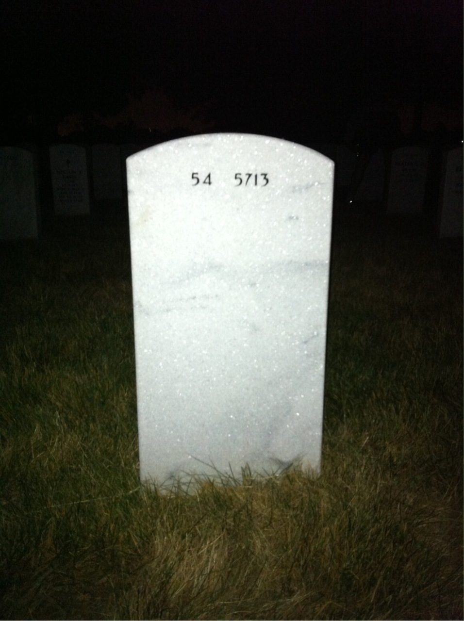 Back of headstone — Thomas Gass