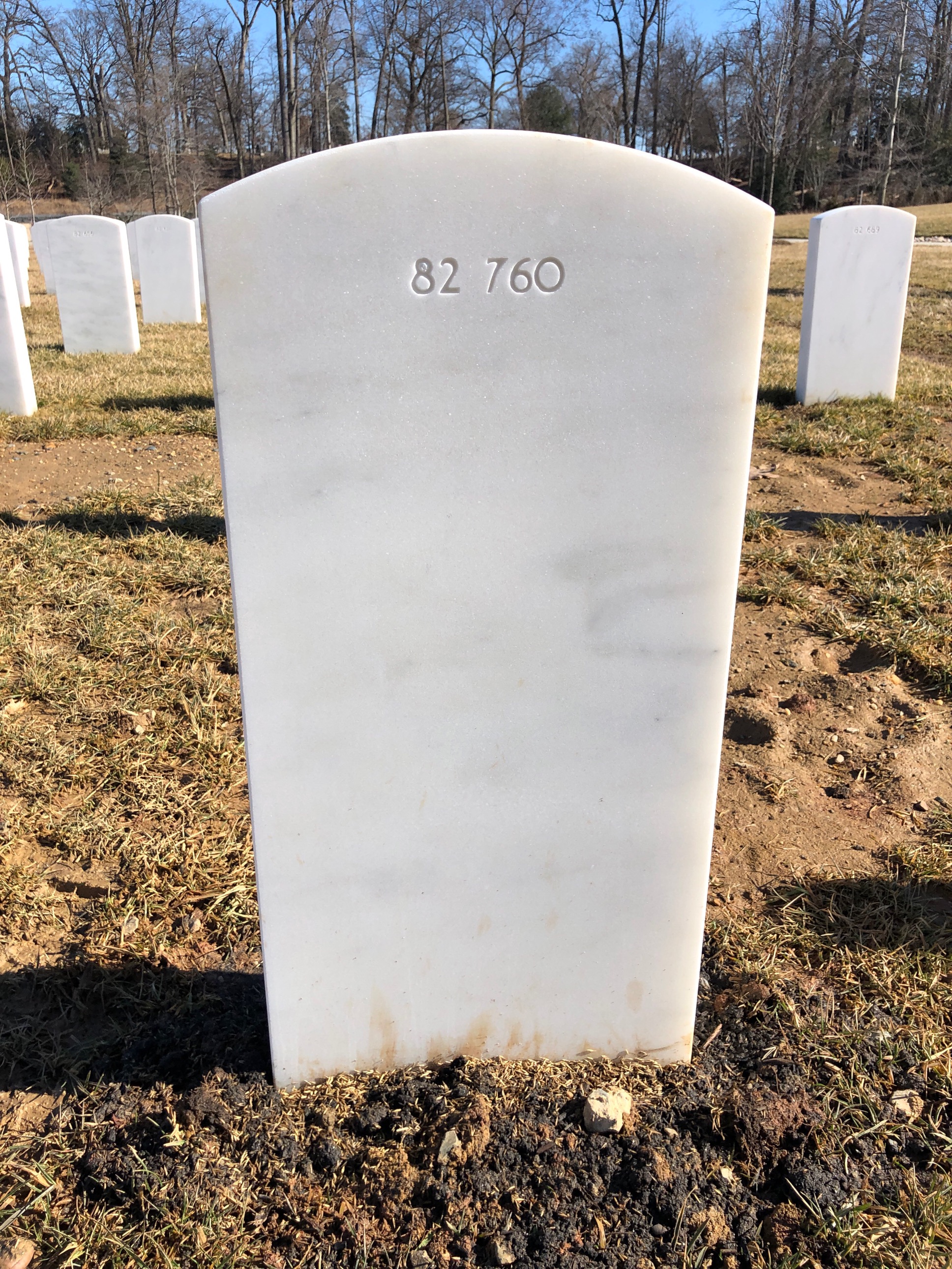 Back of headstone — Richard D Hammons