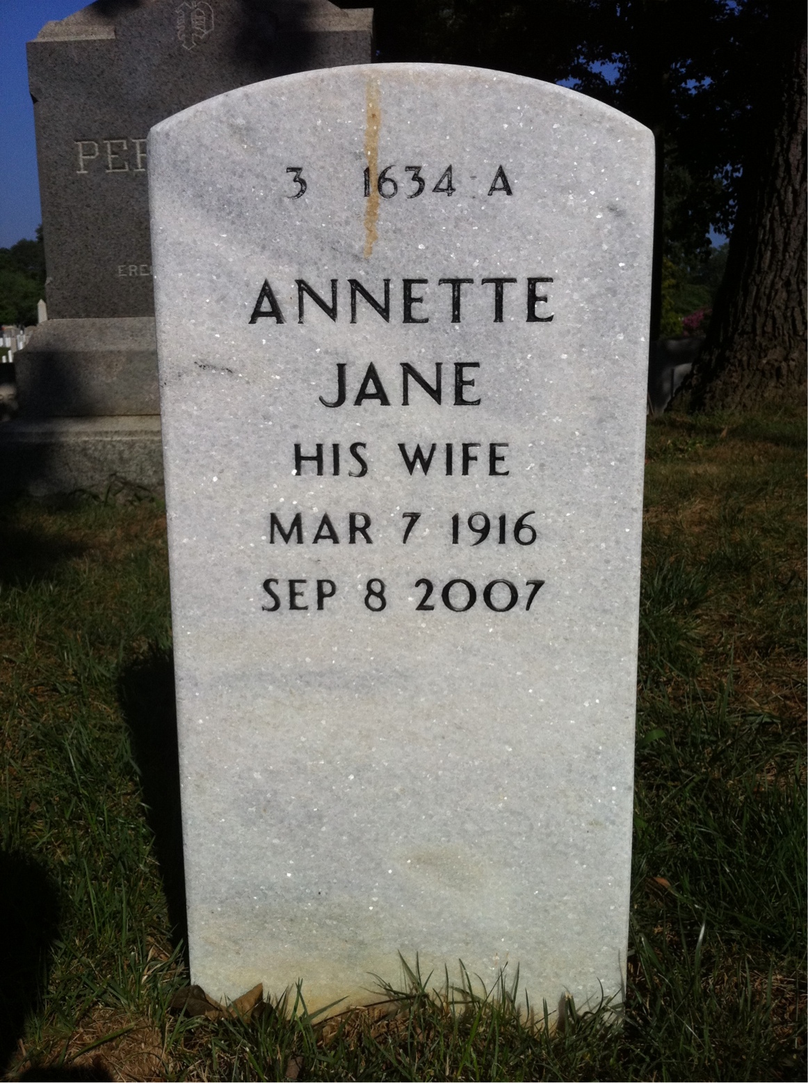 Back of headstone — Robert Byrnes