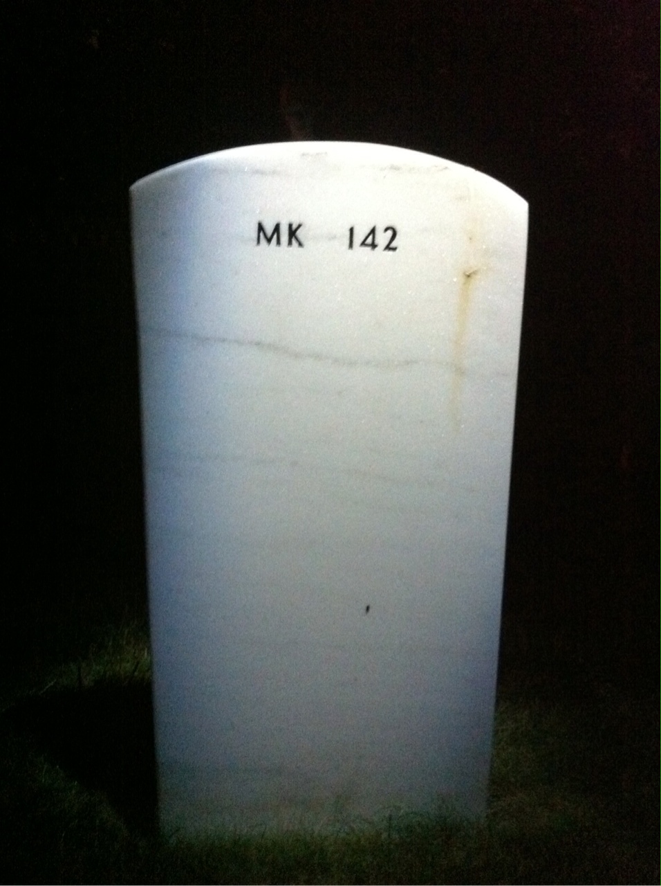 Back of headstone — Harry Baker