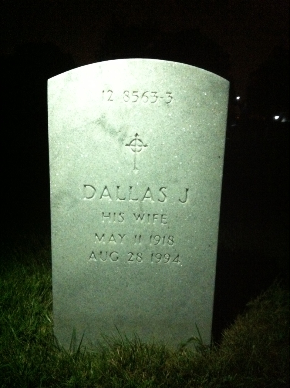 Back of headstone — George Moore
