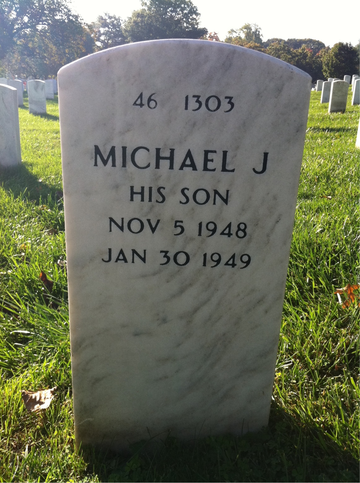 Back of headstone — Francis Brannigan