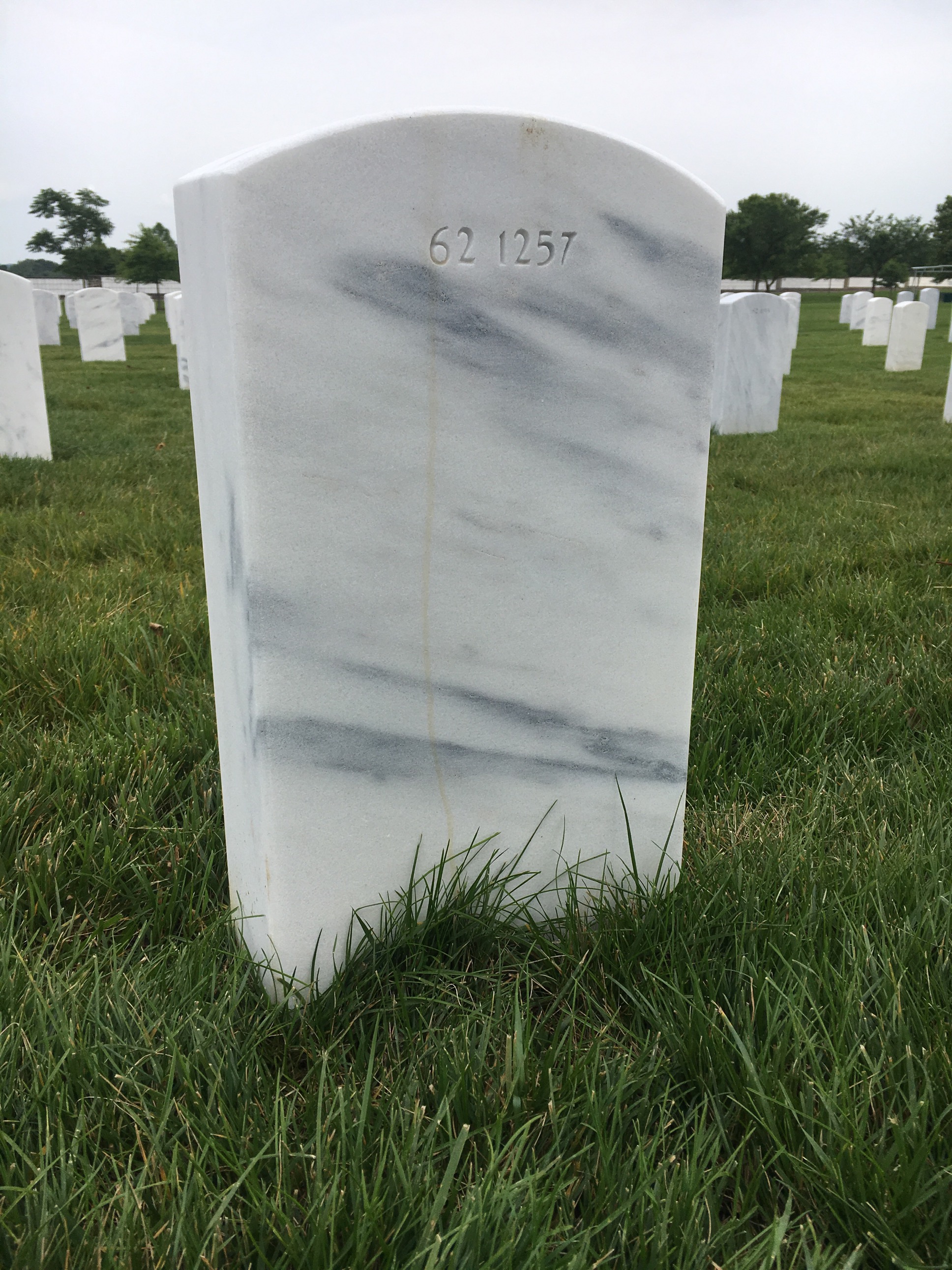 Back of headstone — Thomas Joseph Lawrie
