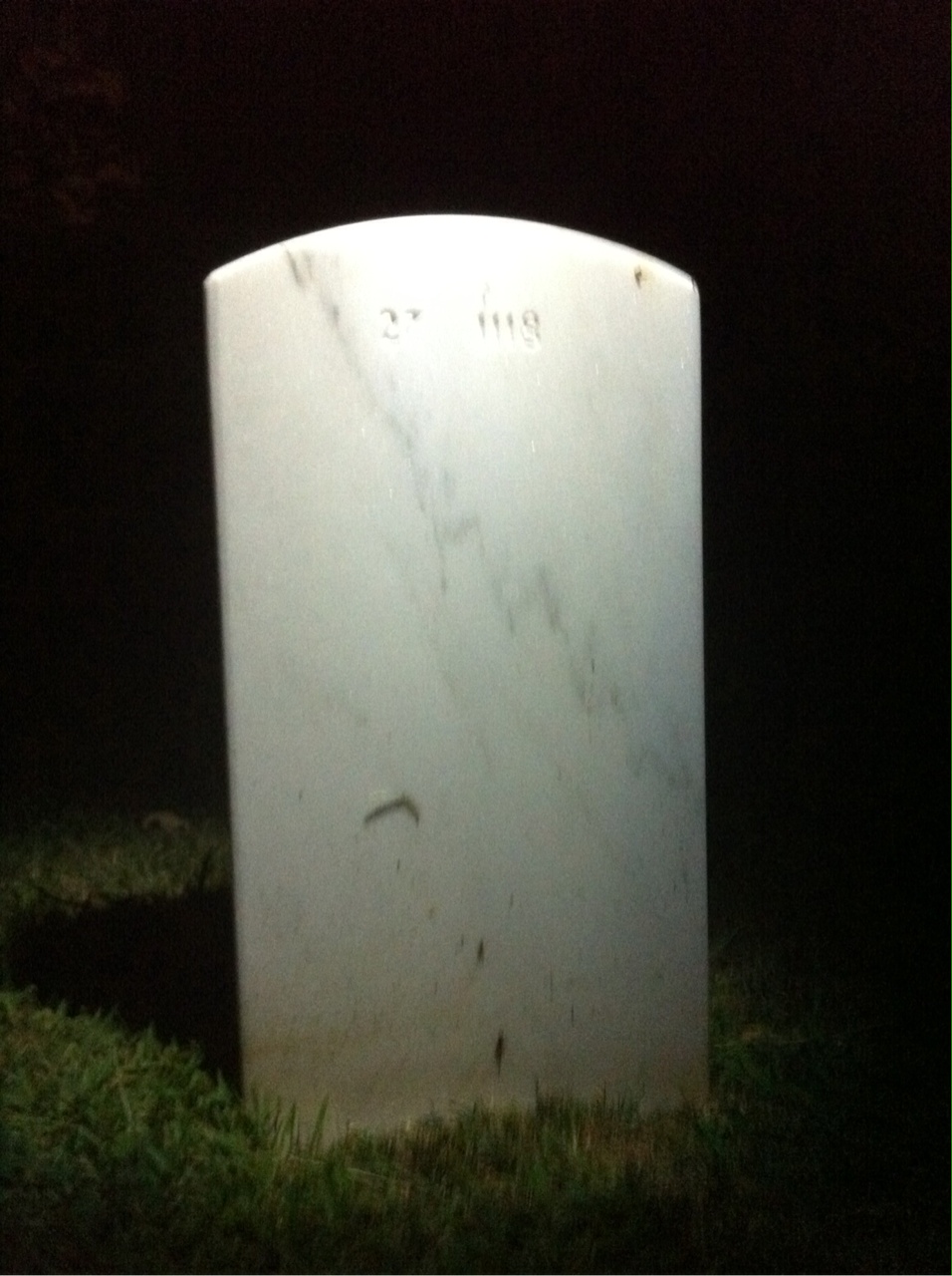 Back of headstone — Philip Monroe