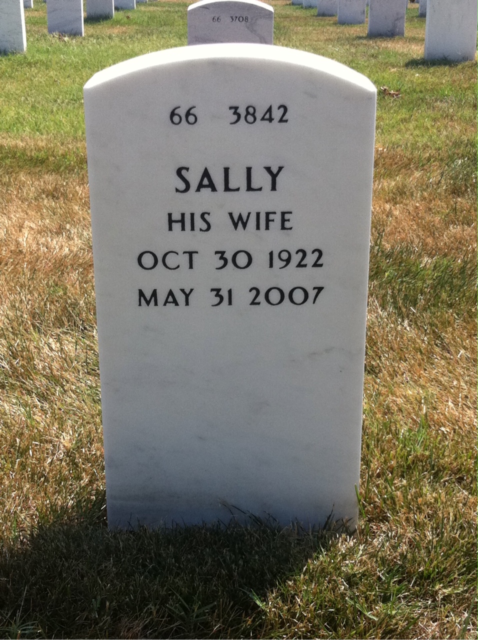Back of headstone — Robert Underwood