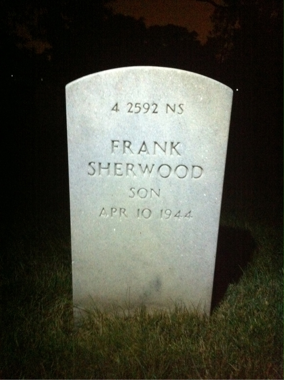 Back of headstone — Stephen Cocheu