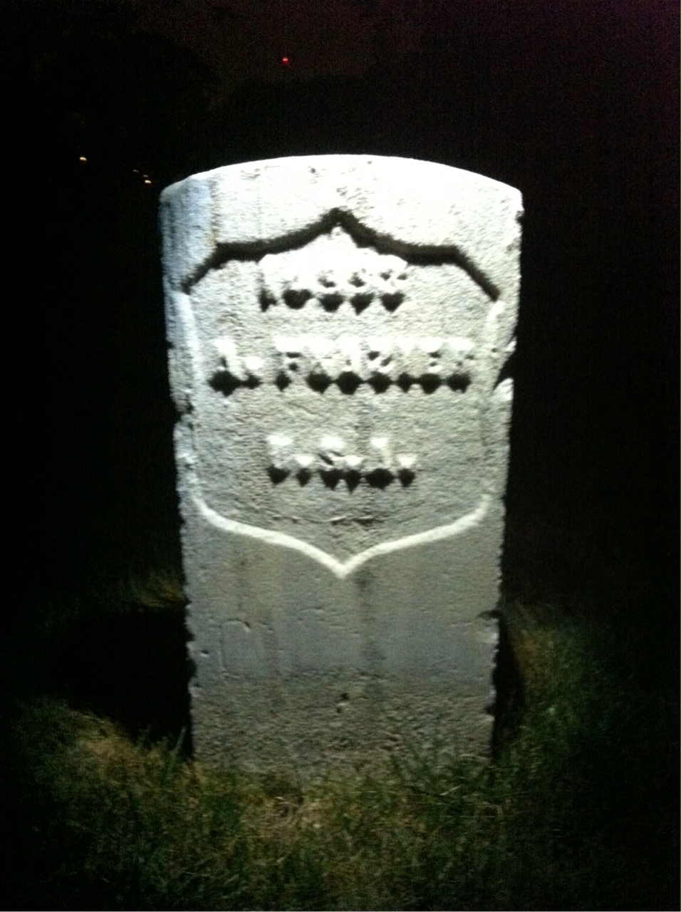 Back of headstone — F Appleby