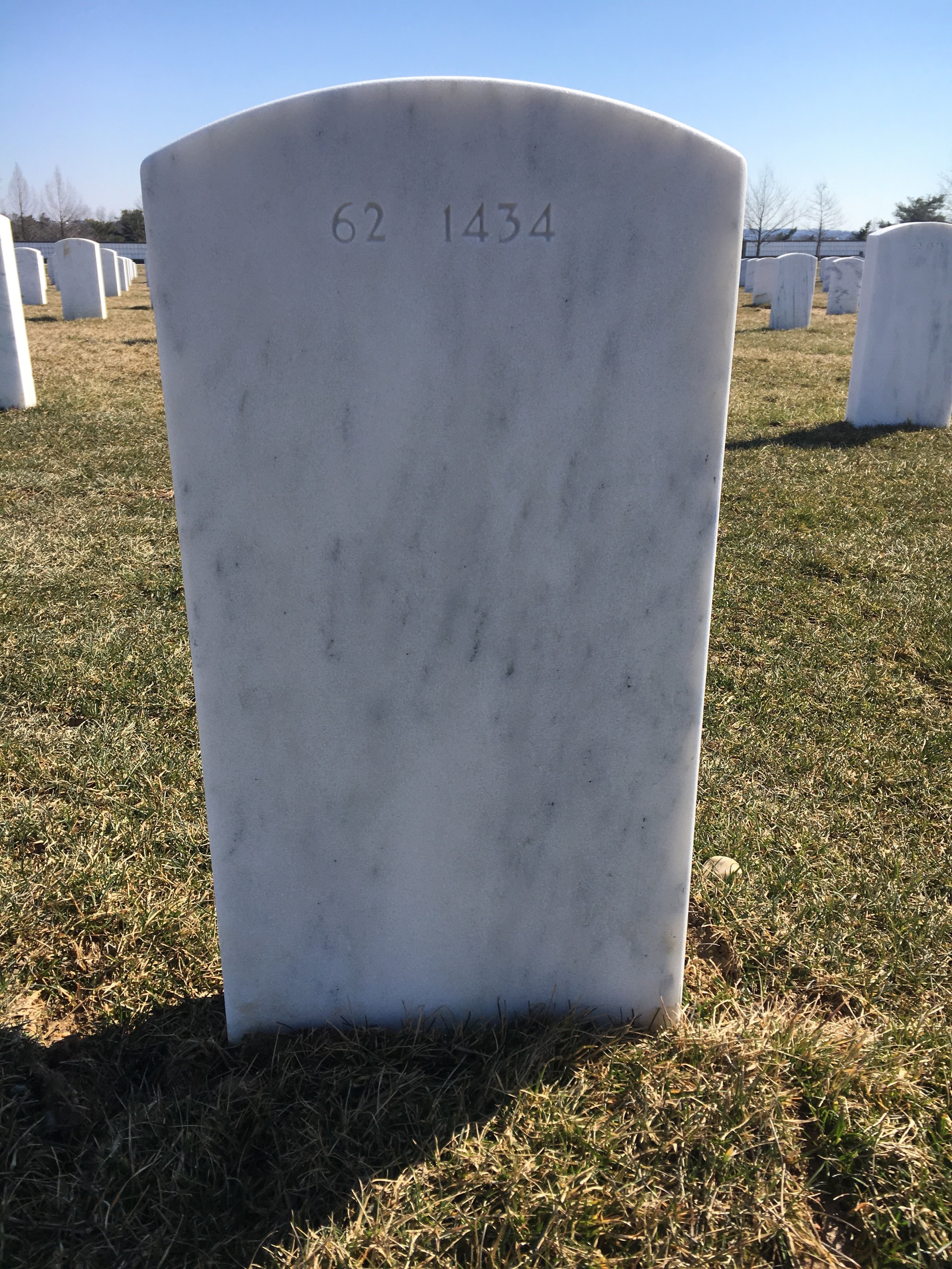 Back of headstone — Tom Snark