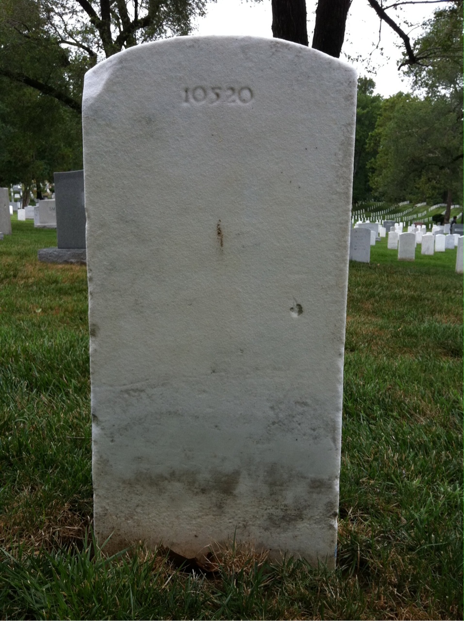 Back of headstone — William S Bowden