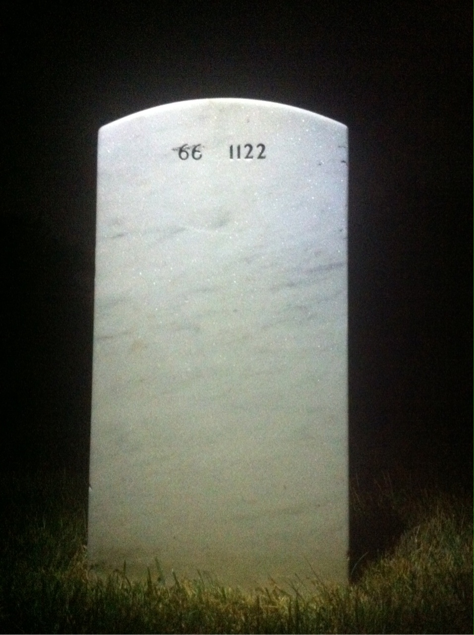 Back of headstone — Edward Canfield