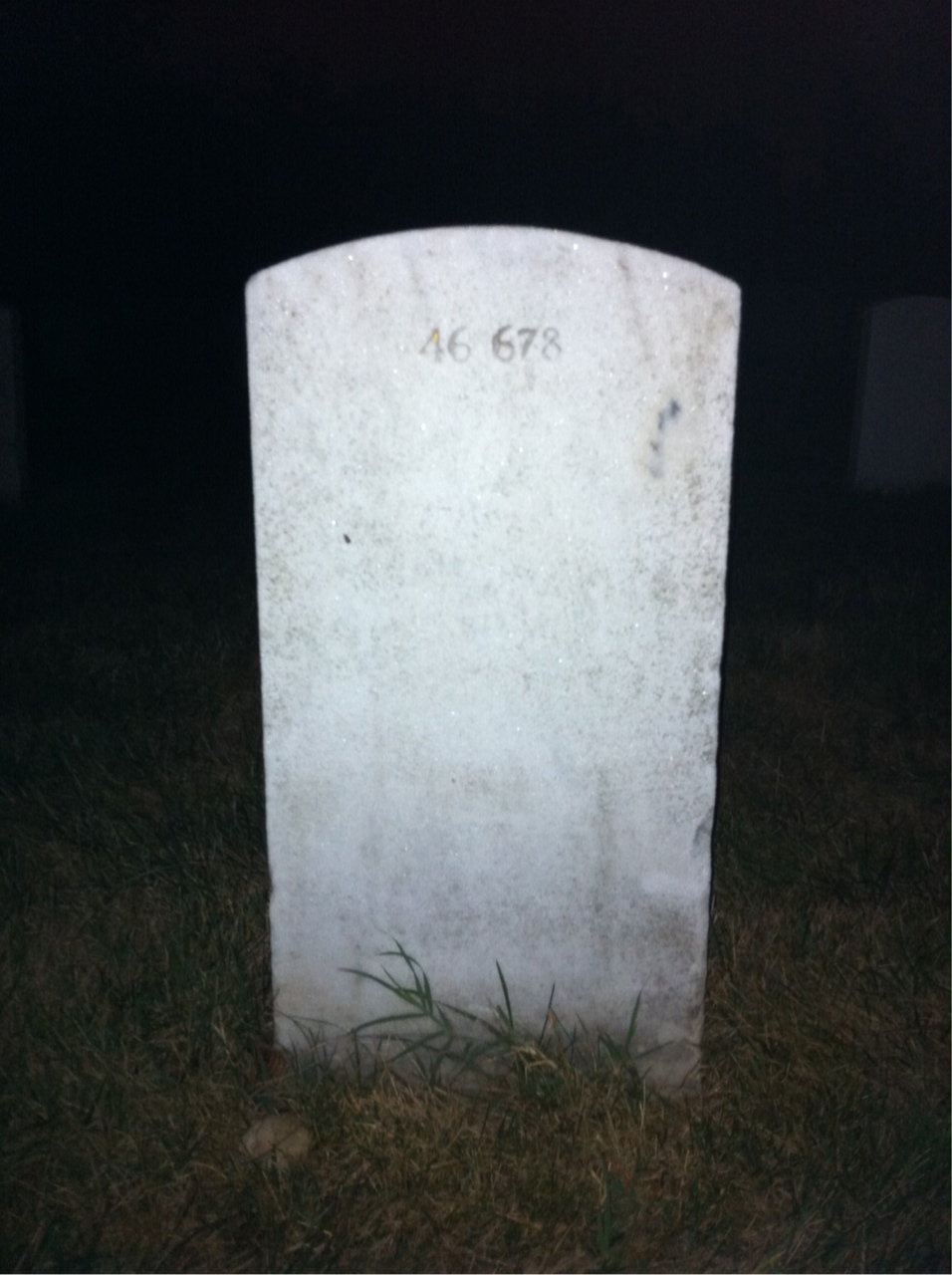 Back of headstone — William Arbuckle