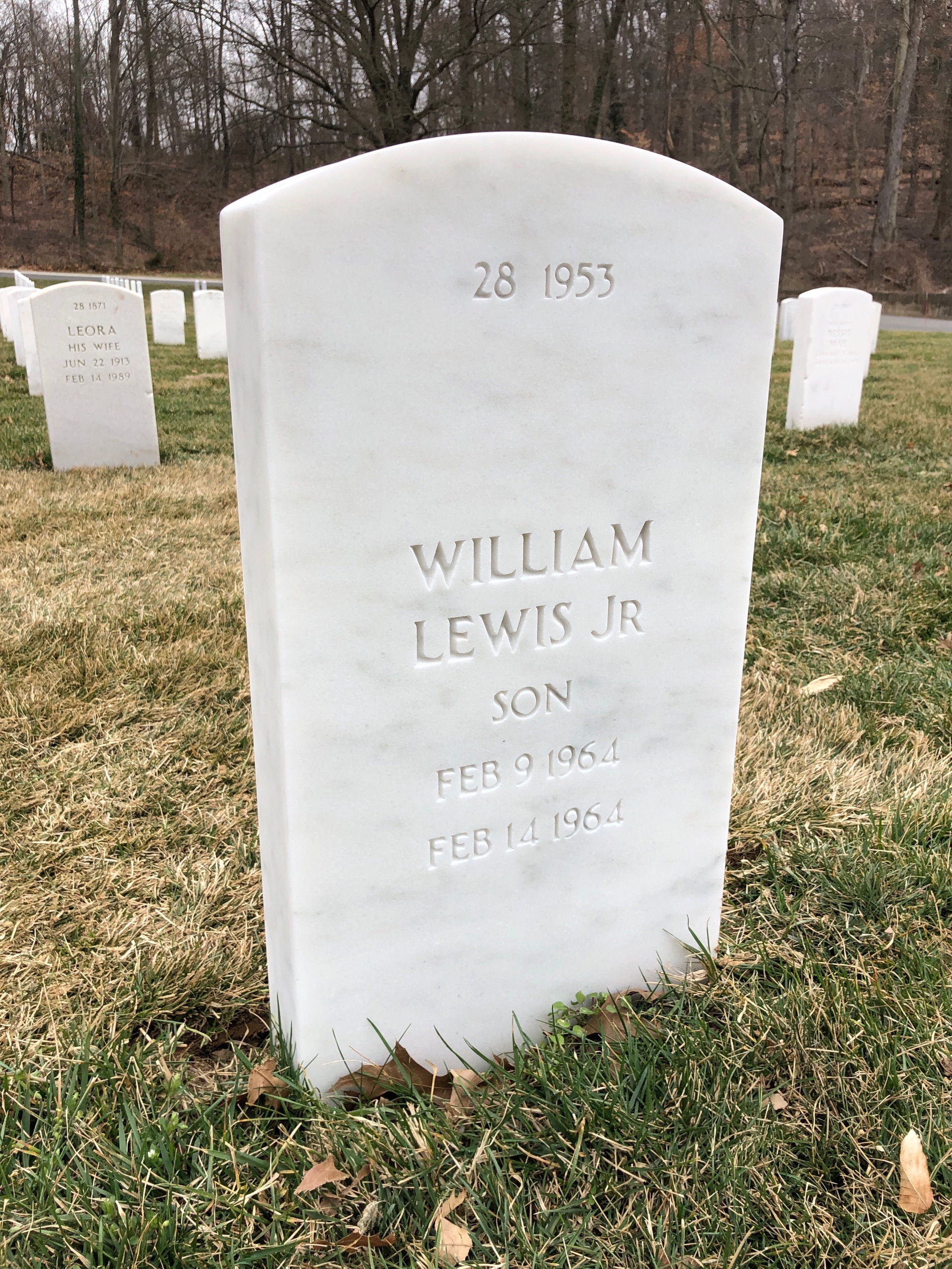 Back of headstone — William Mcneal