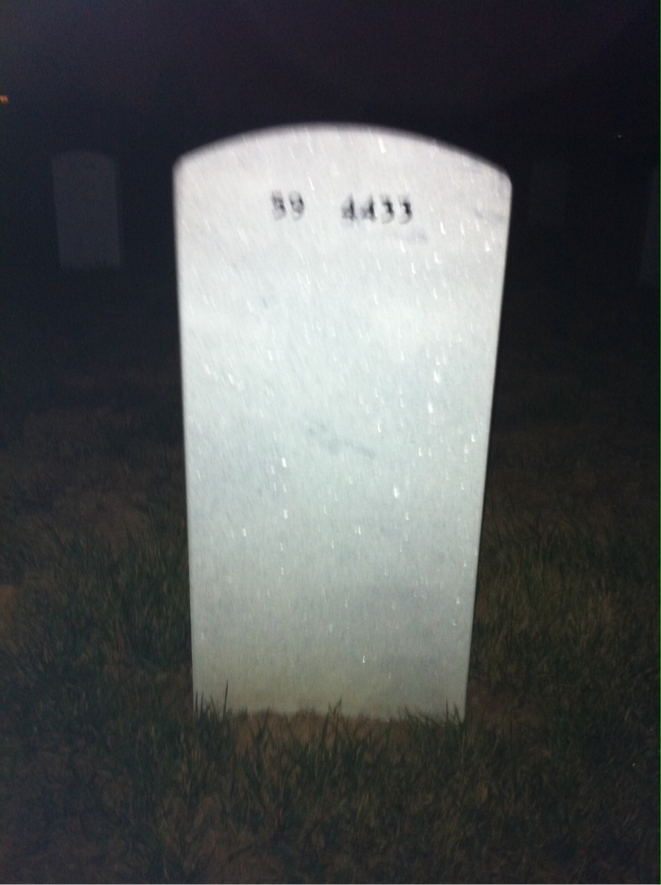 Back of headstone — Jack Murray