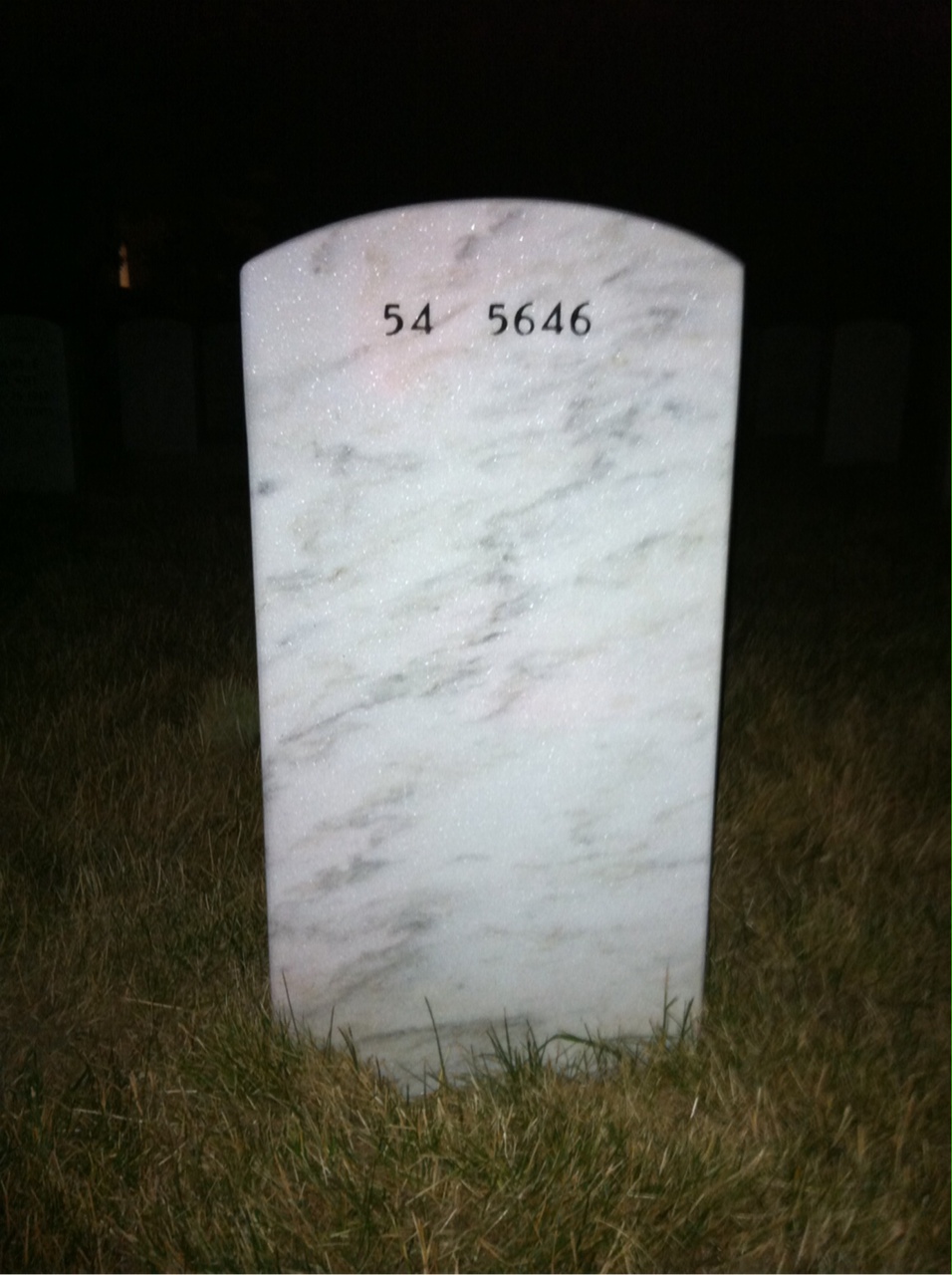 Back of headstone — Edward Stanton