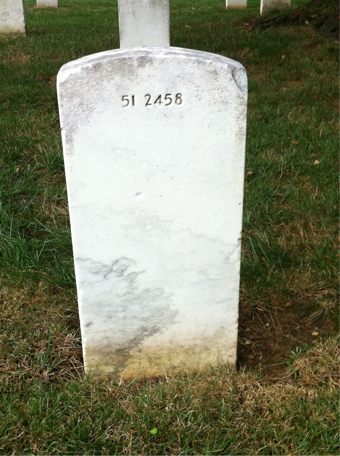 Back of headstone — Victor S Knowlton