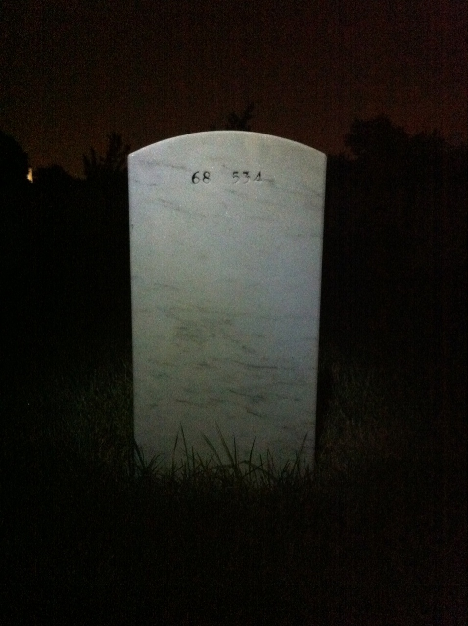 Back of headstone — John Eletto