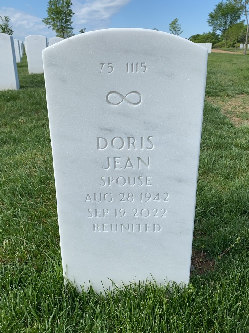 Back of headstone — William H Dobbs