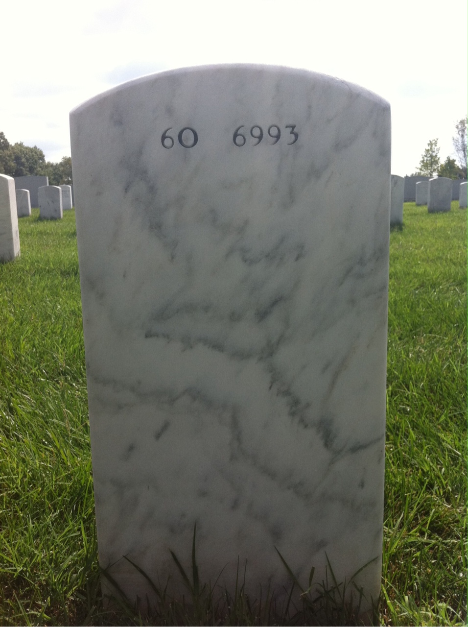 Back of headstone — Charles Lack