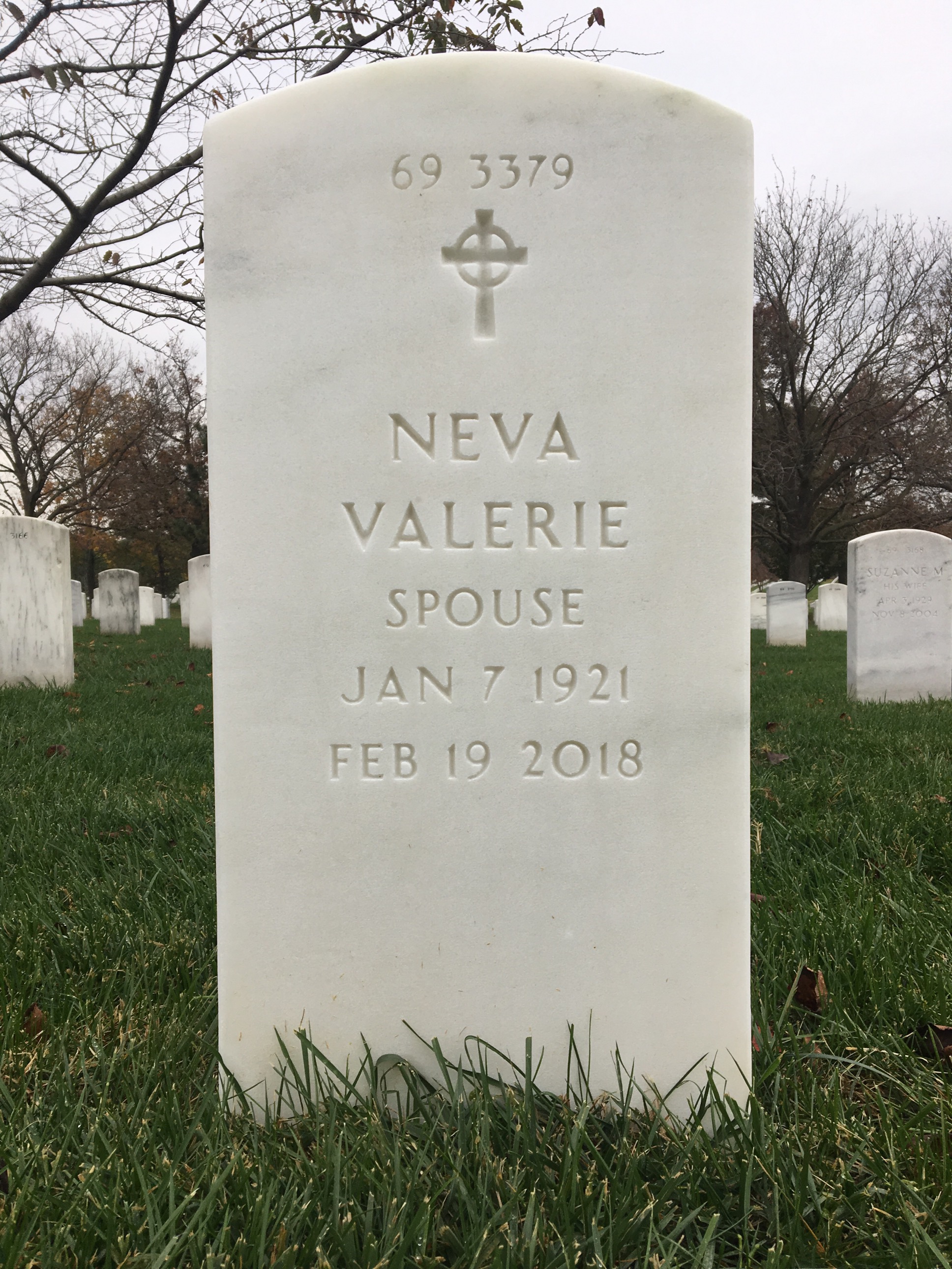 Back of headstone — William Fitzgerald