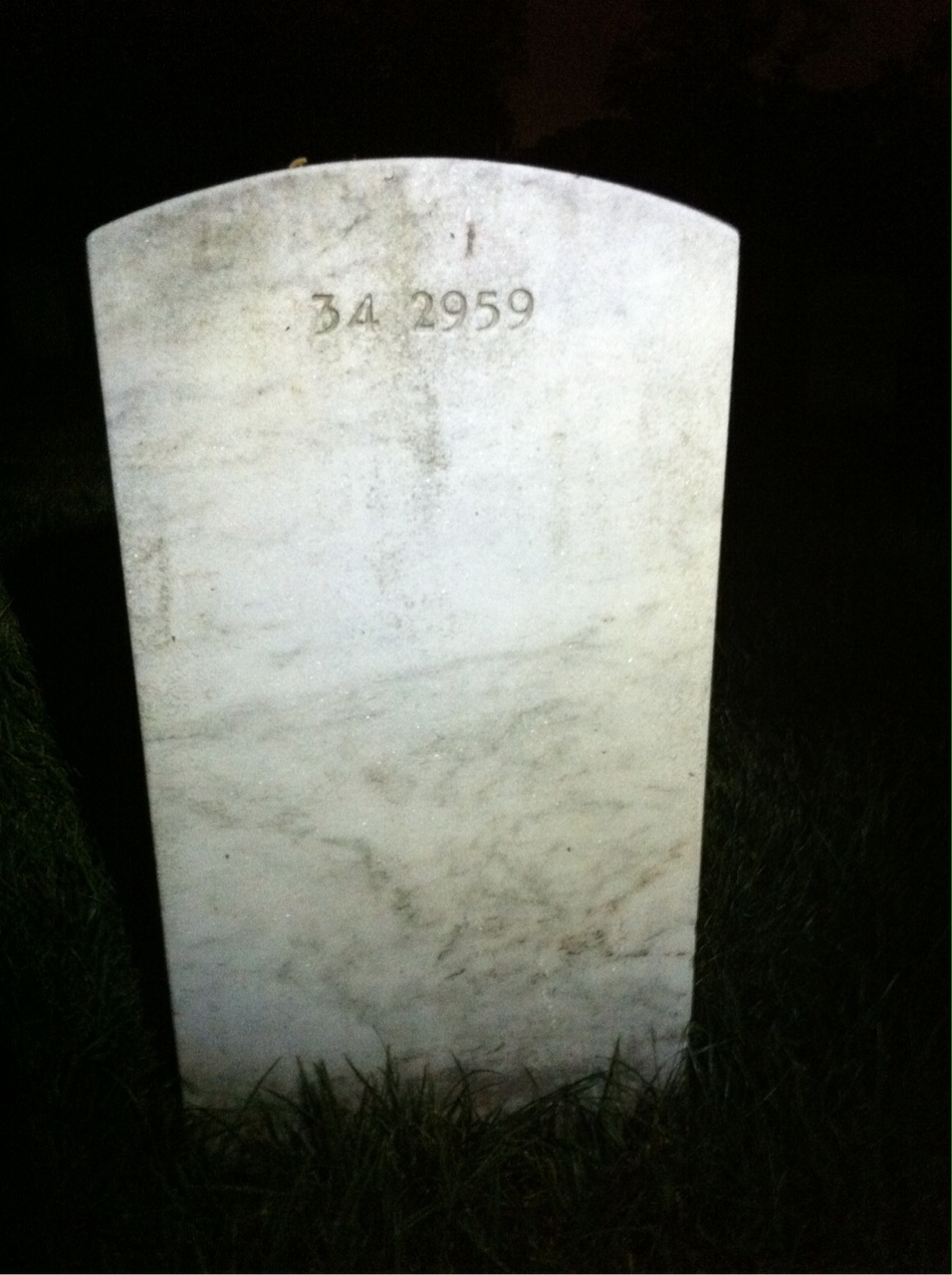 Back of headstone — Edgar Mcnett