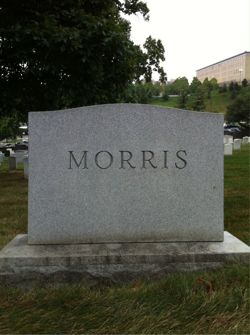 Back of headstone — Eleanor Allen