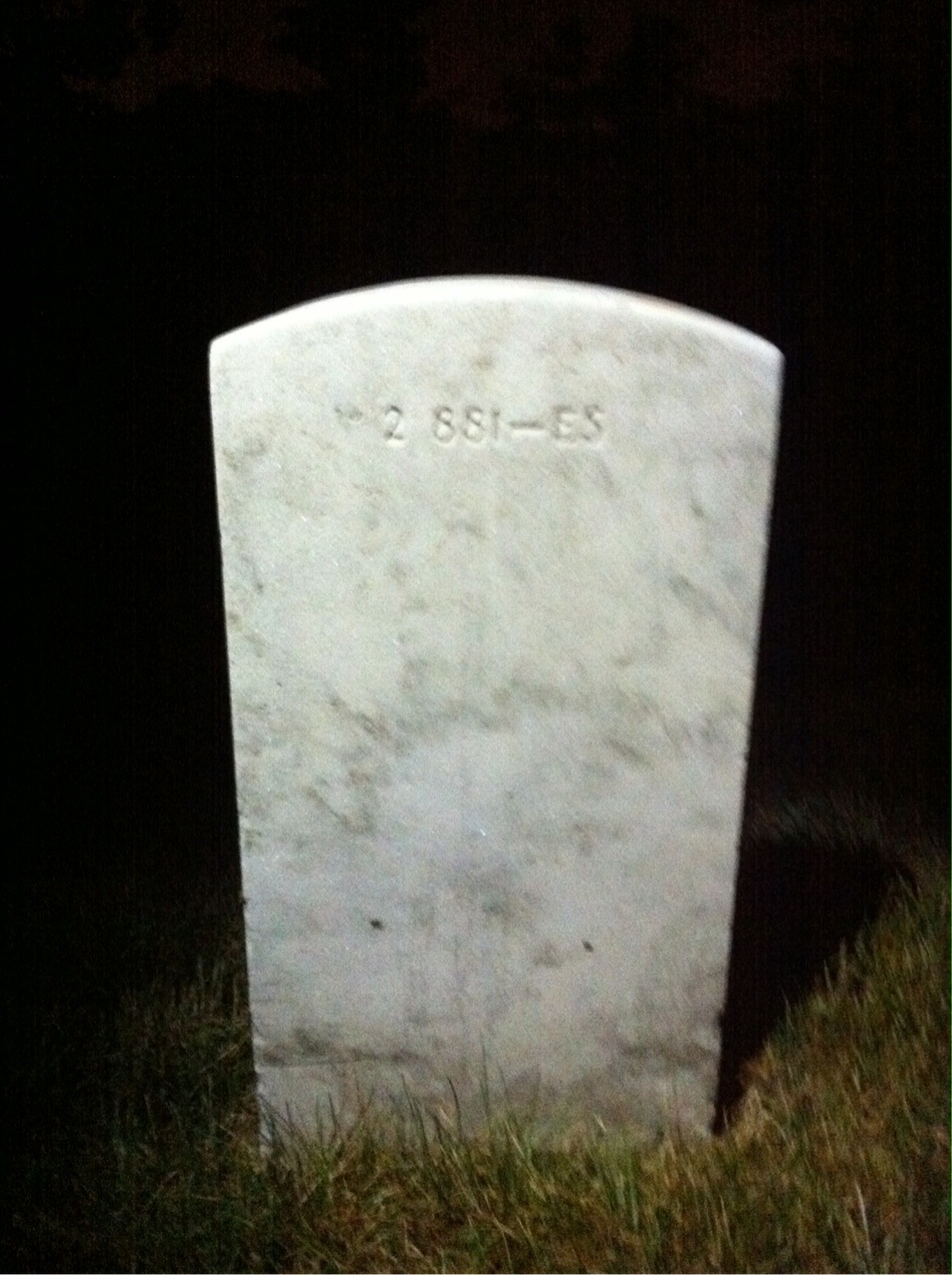 Back of headstone — Ella Morrow