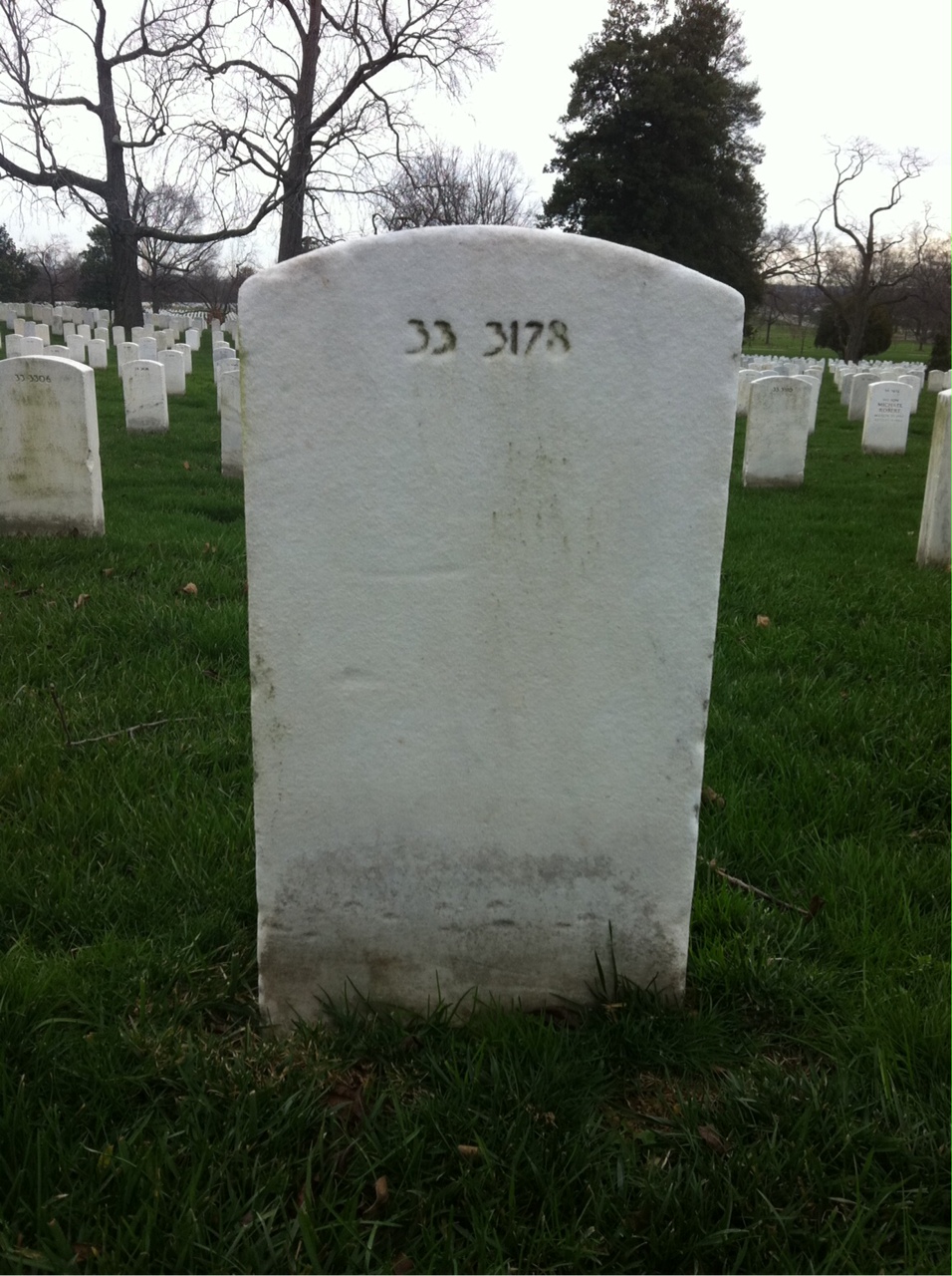 Back of headstone — Norman Monfalcone