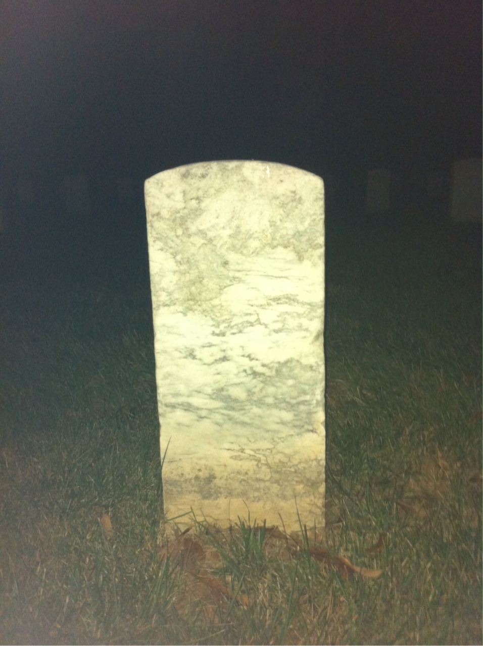 Back of headstone — John Millins