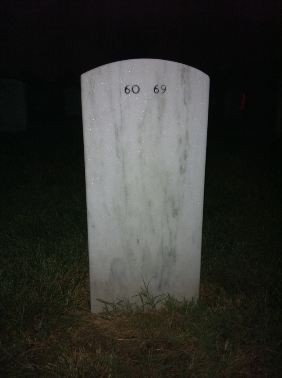 Back of headstone — Richard Hogan