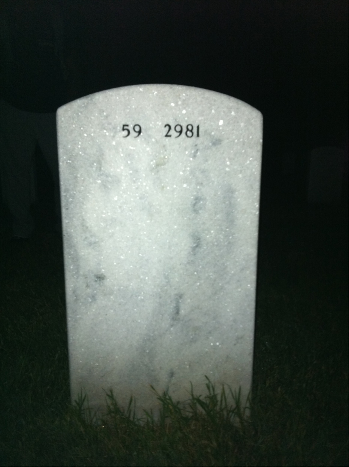 Back of headstone — William Jackson
