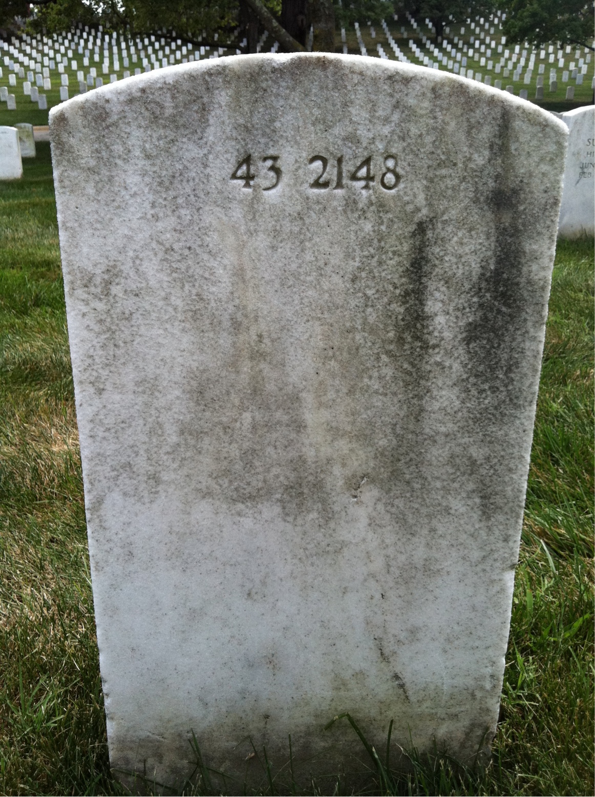 Back of headstone — Earnest Morse