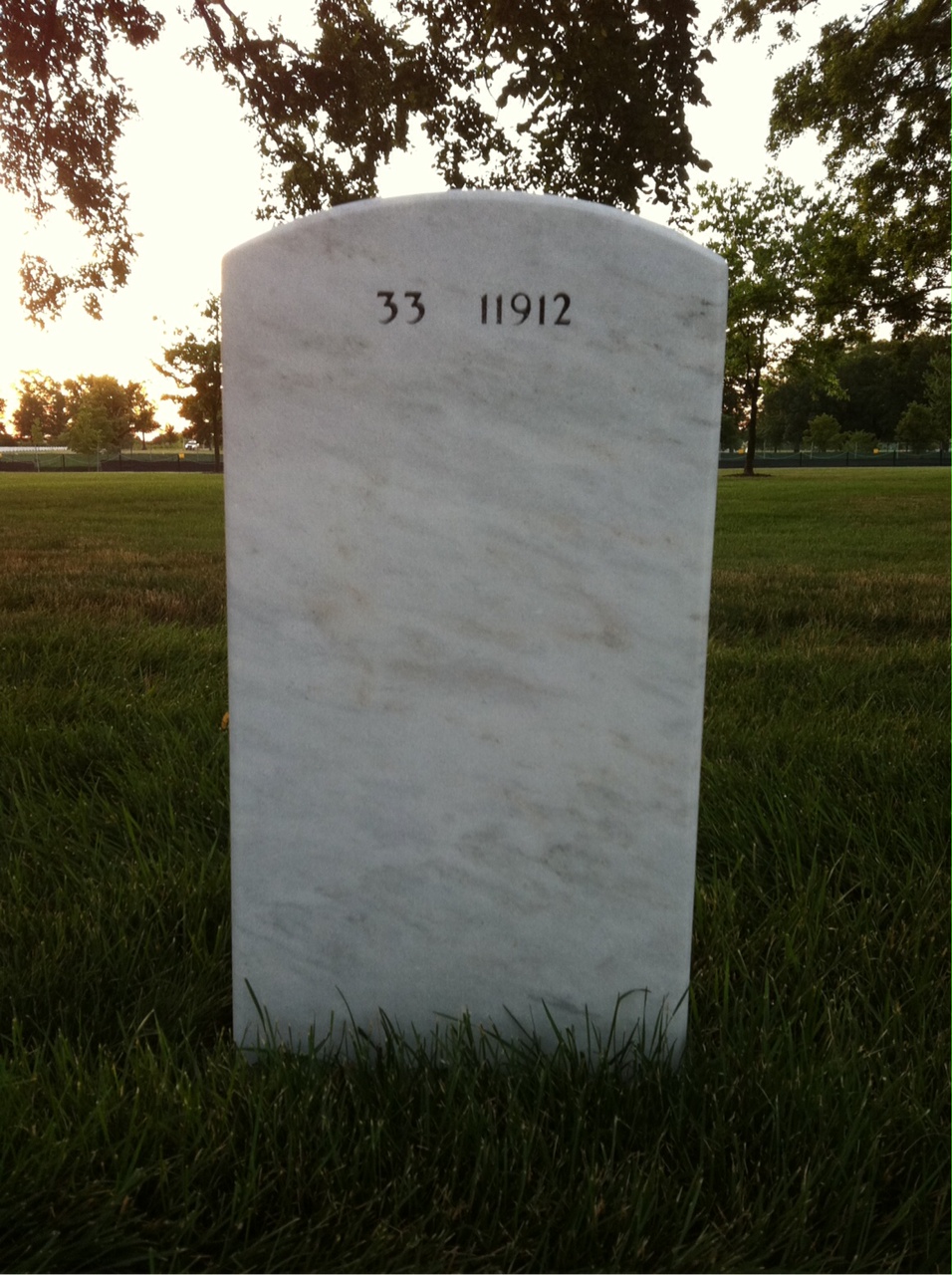 Back of headstone — England Doggett