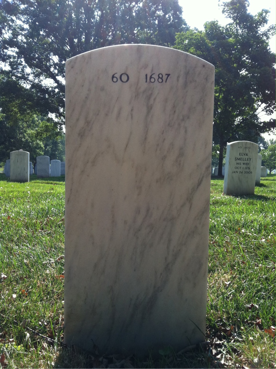 Back of headstone — Harold Hatch