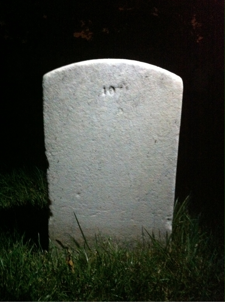 Back of headstone — Albert Morris