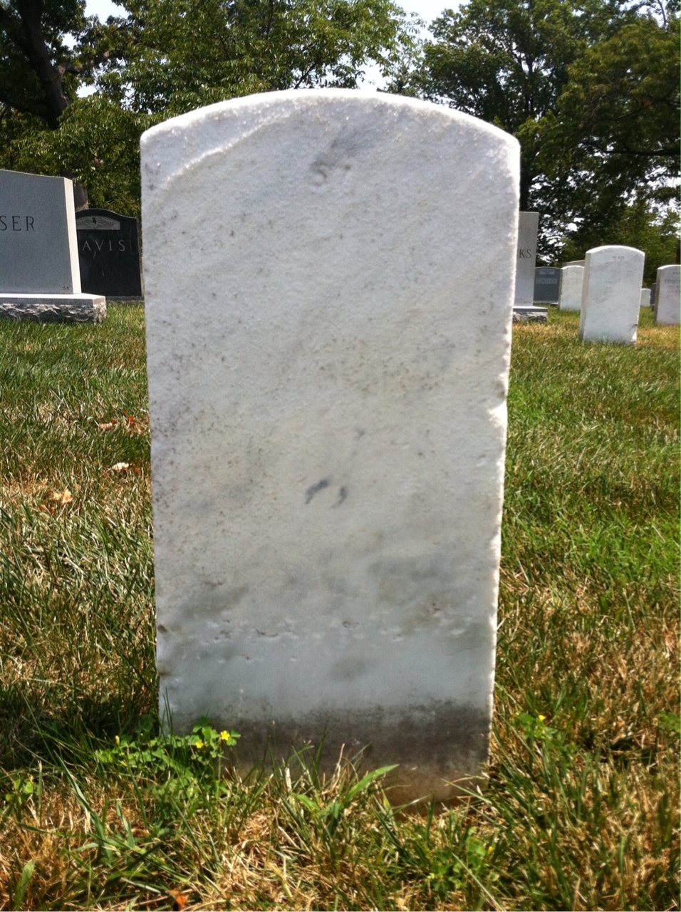 Back of headstone — Laura Appleby