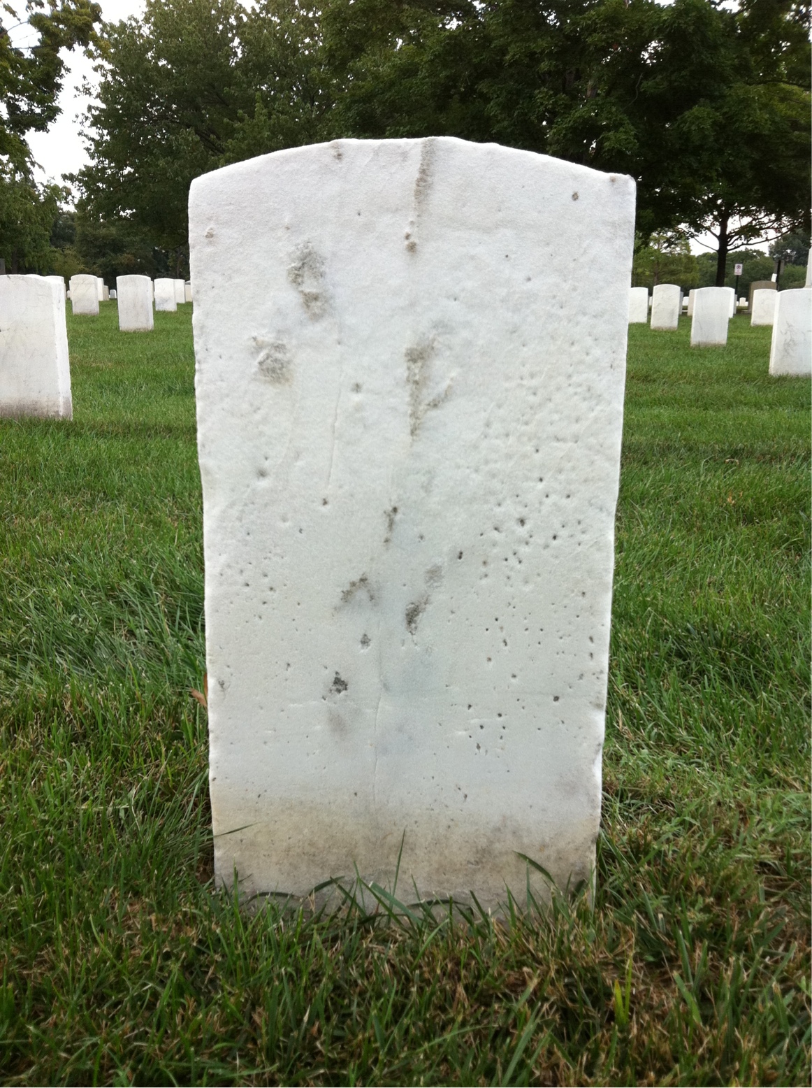 Back of headstone — Charles Morgan
