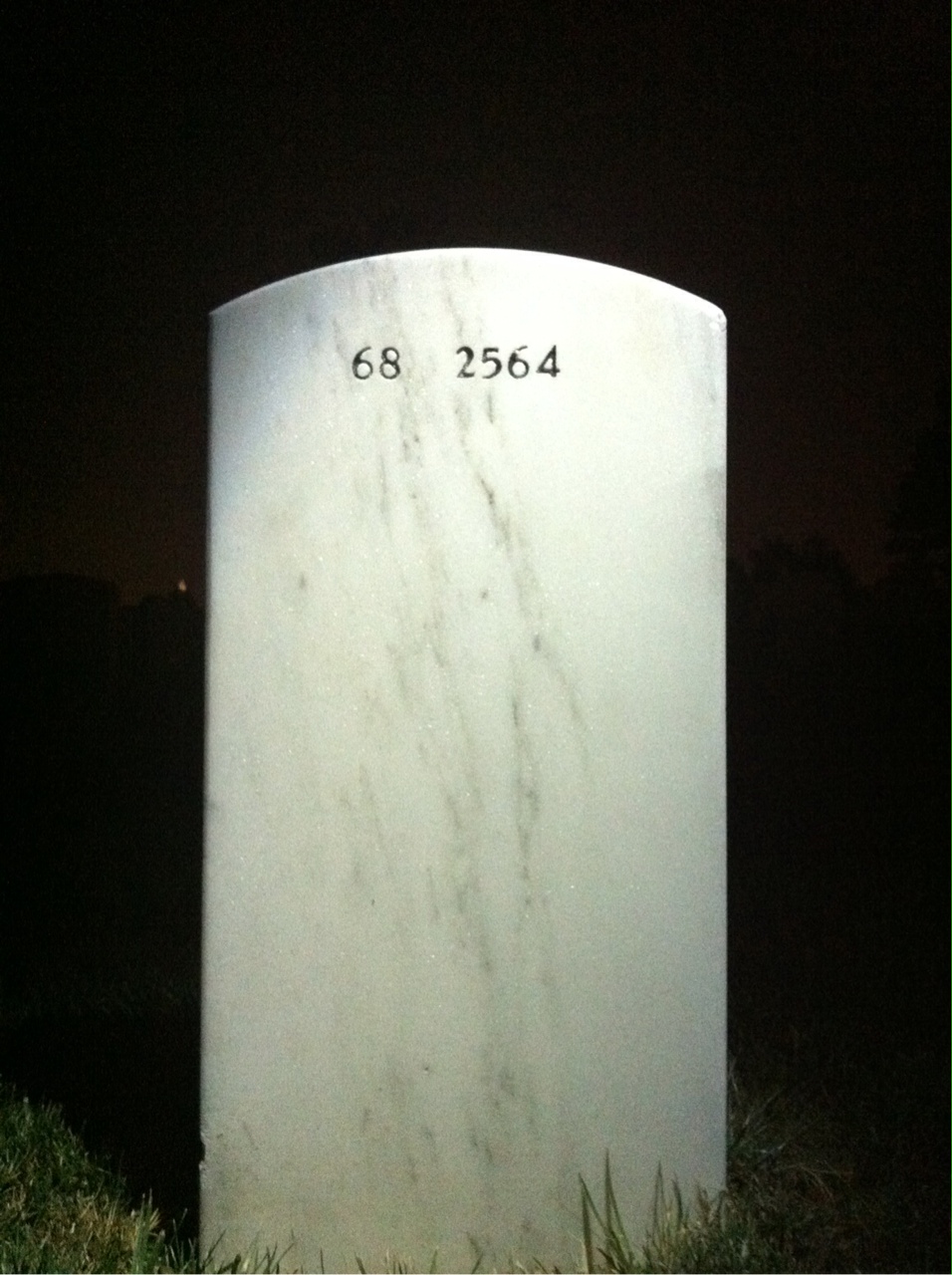 Back of headstone — Karl Dittmer