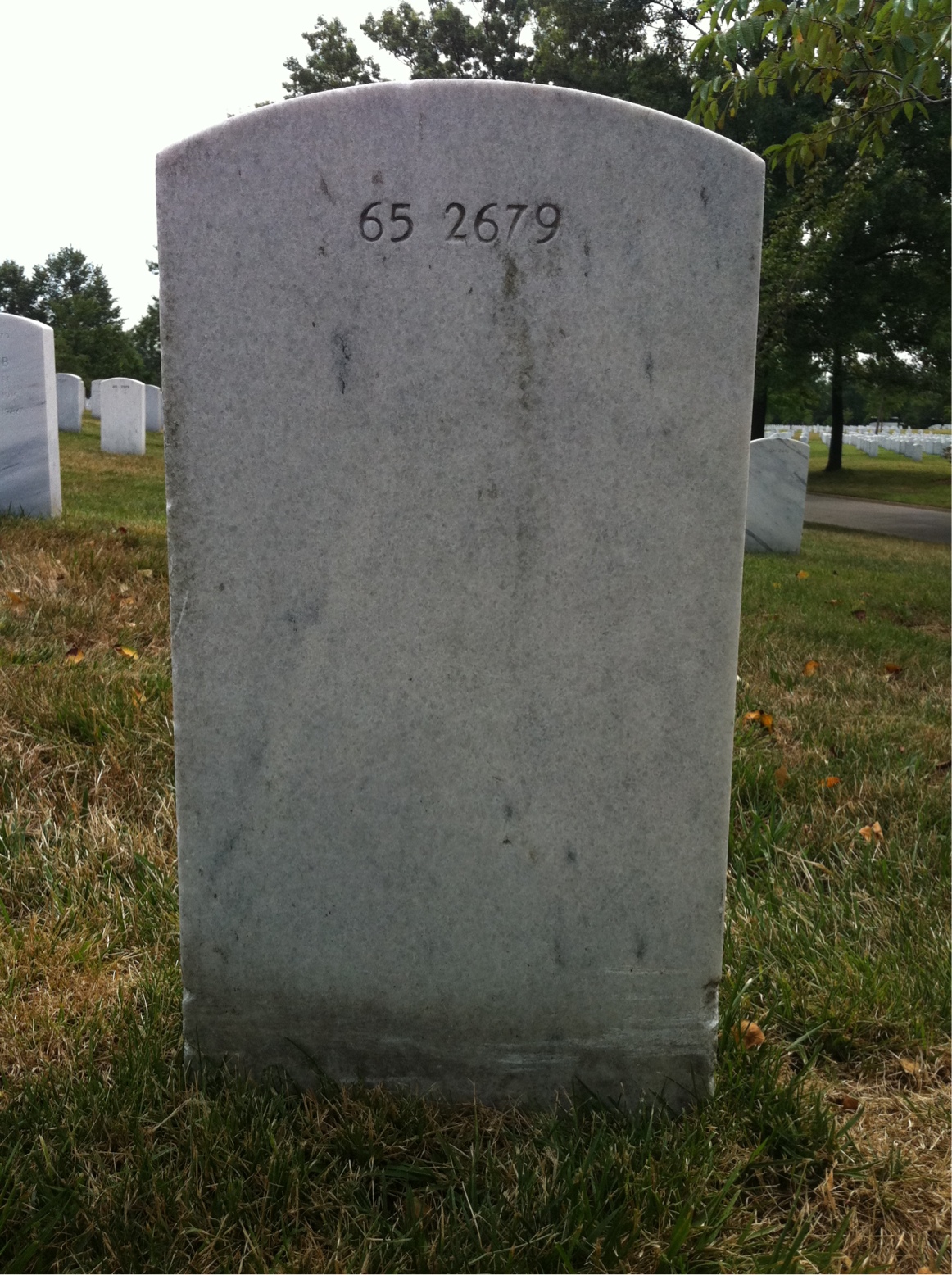 Back of headstone — Robert Mulvey