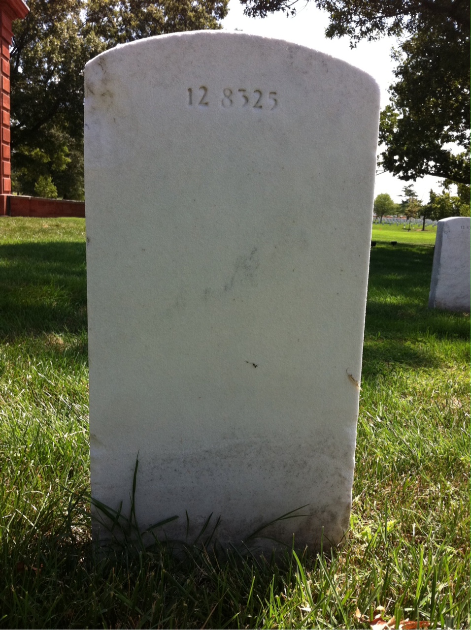 Back of headstone — Harry C Price