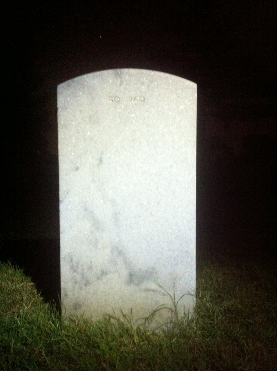 Back of headstone — John Moore