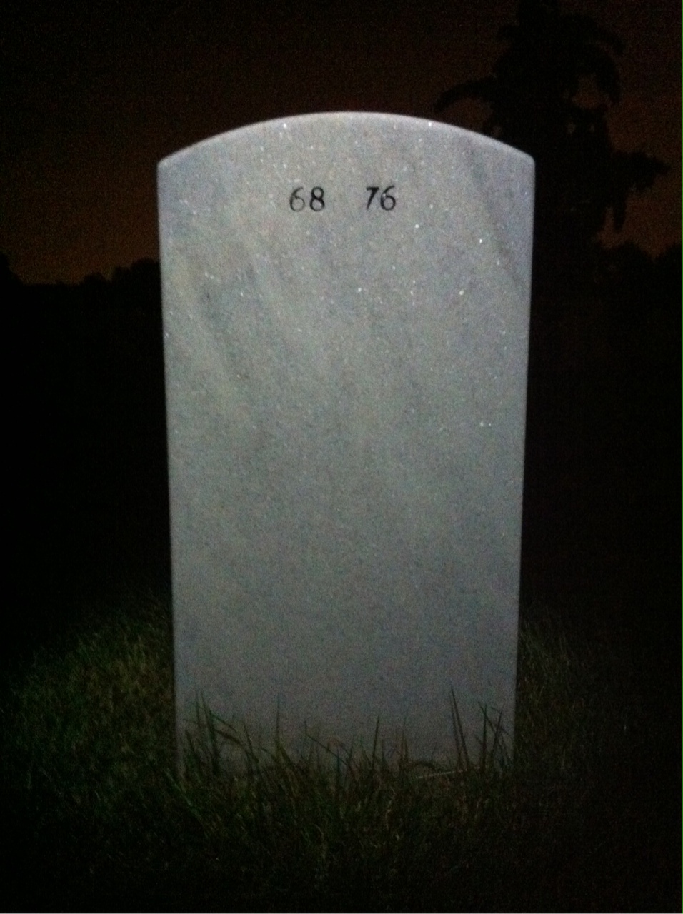 Back of headstone — Charles Smith