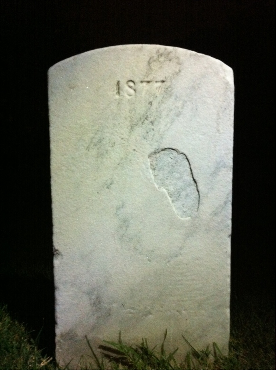 Back of headstone — Charles Aicholtz