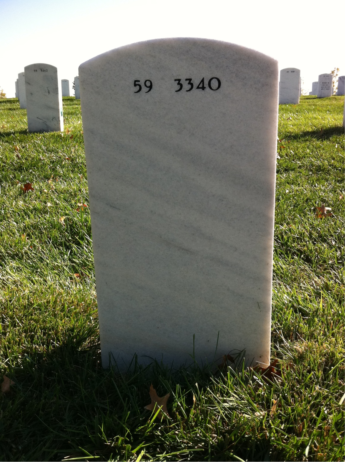 Back of headstone — Walter Jop