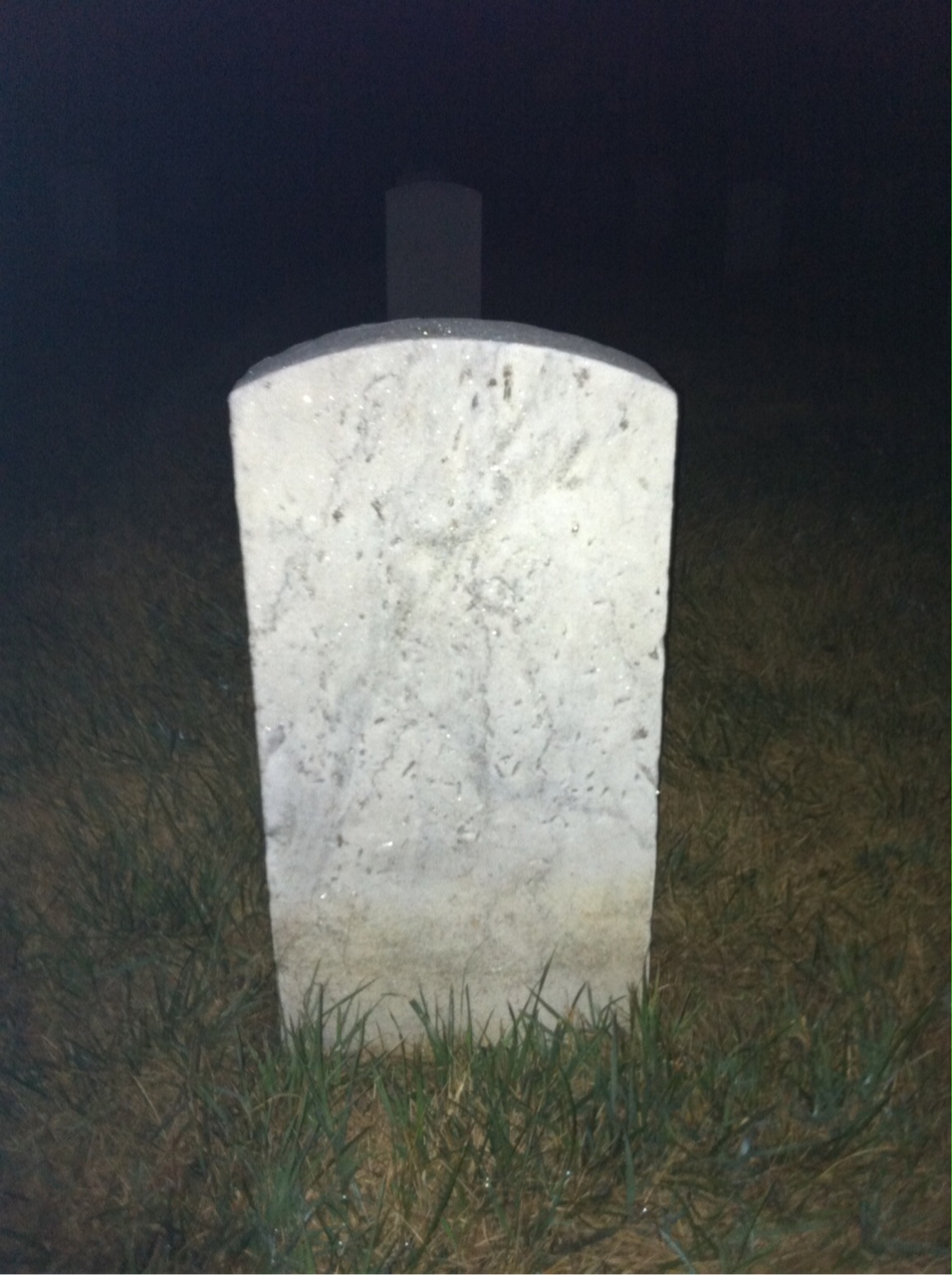 Back of headstone — Leo Crisman