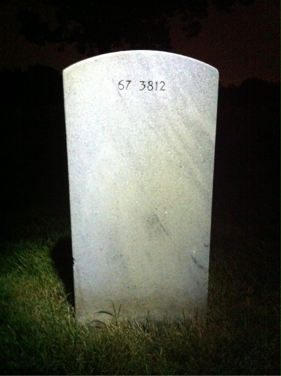 Back of headstone — Clarence Antill