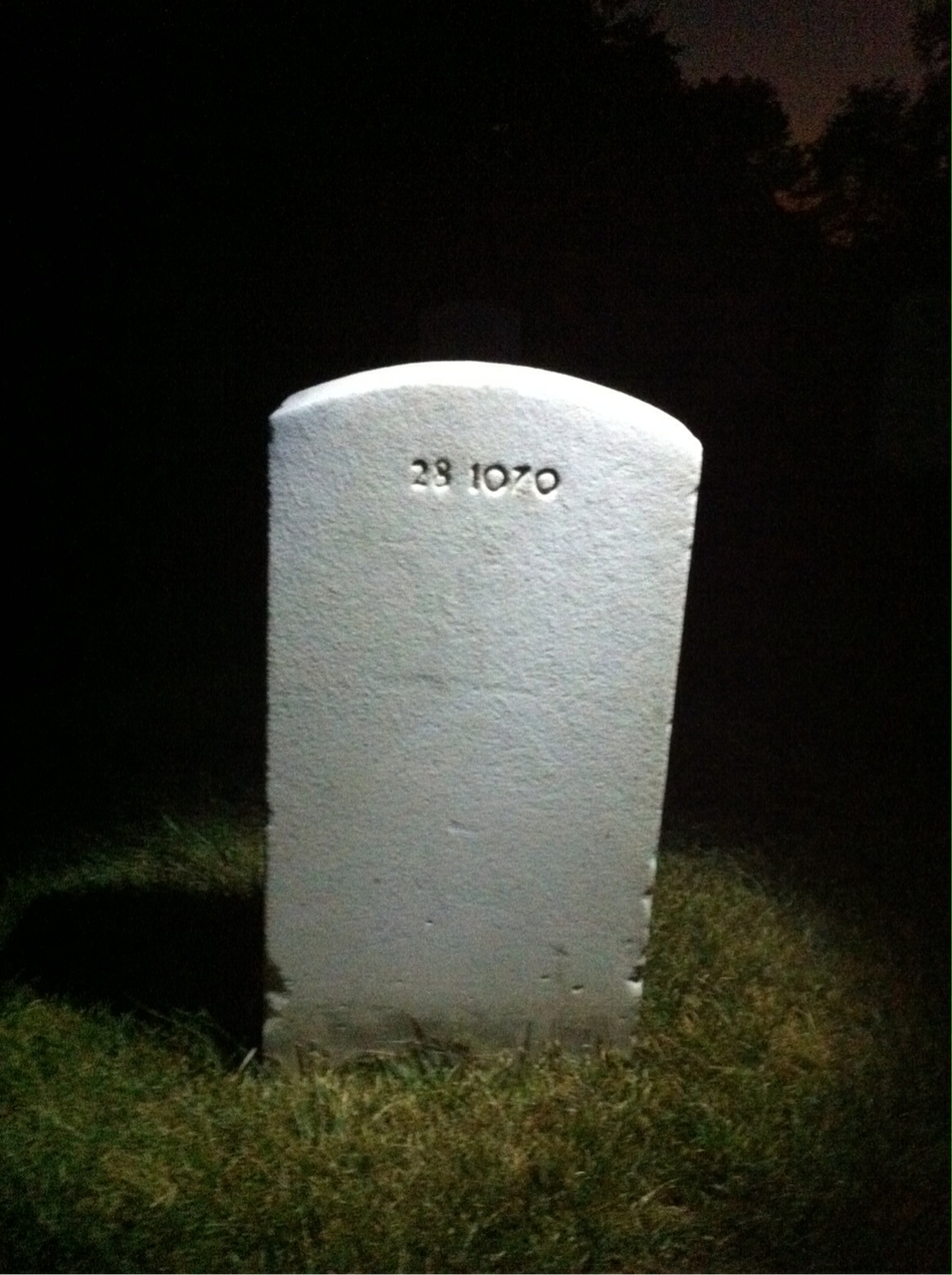 Back of headstone — Eugene Murphy