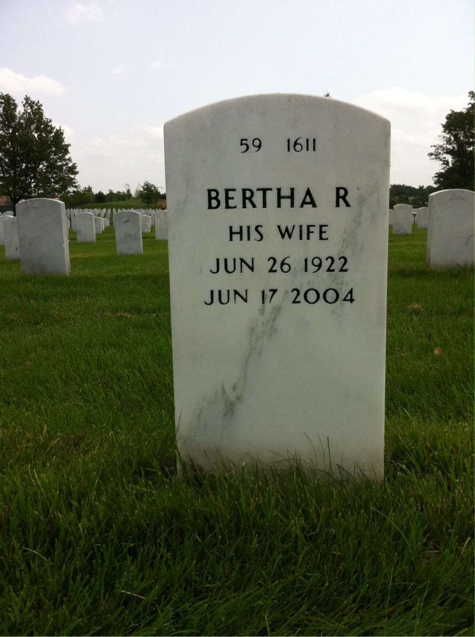 Back of headstone — Terrence Emerson