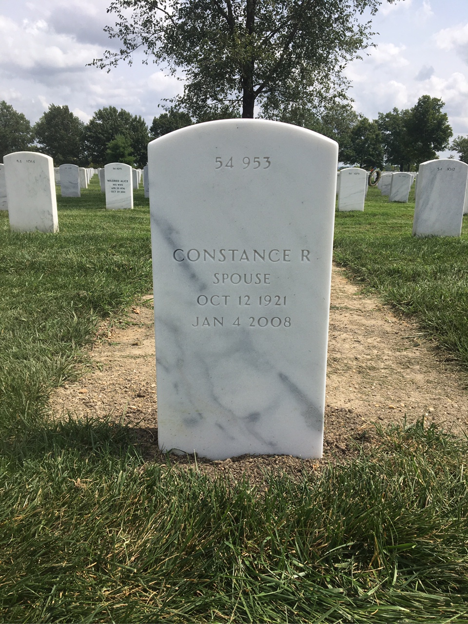 Back of headstone — Vincent Cicala